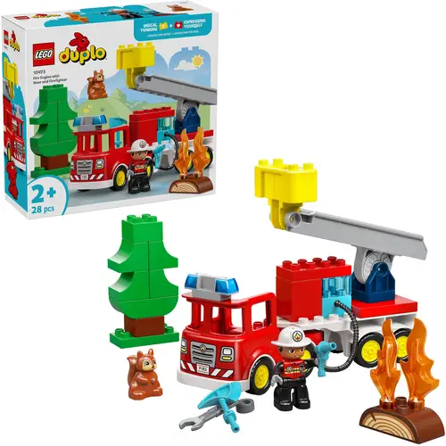 LEGO® DUPLO® Löschauto mit Schlauch und Feuerwehrm