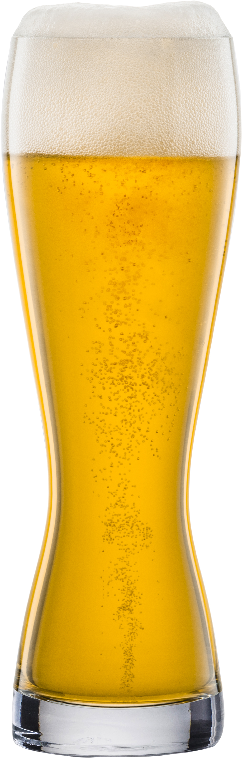 Auf dem Bild ist ein Glas Bier mit Schaumkrone zu sehen. Das Bier ist goldgelb und prickelnd.