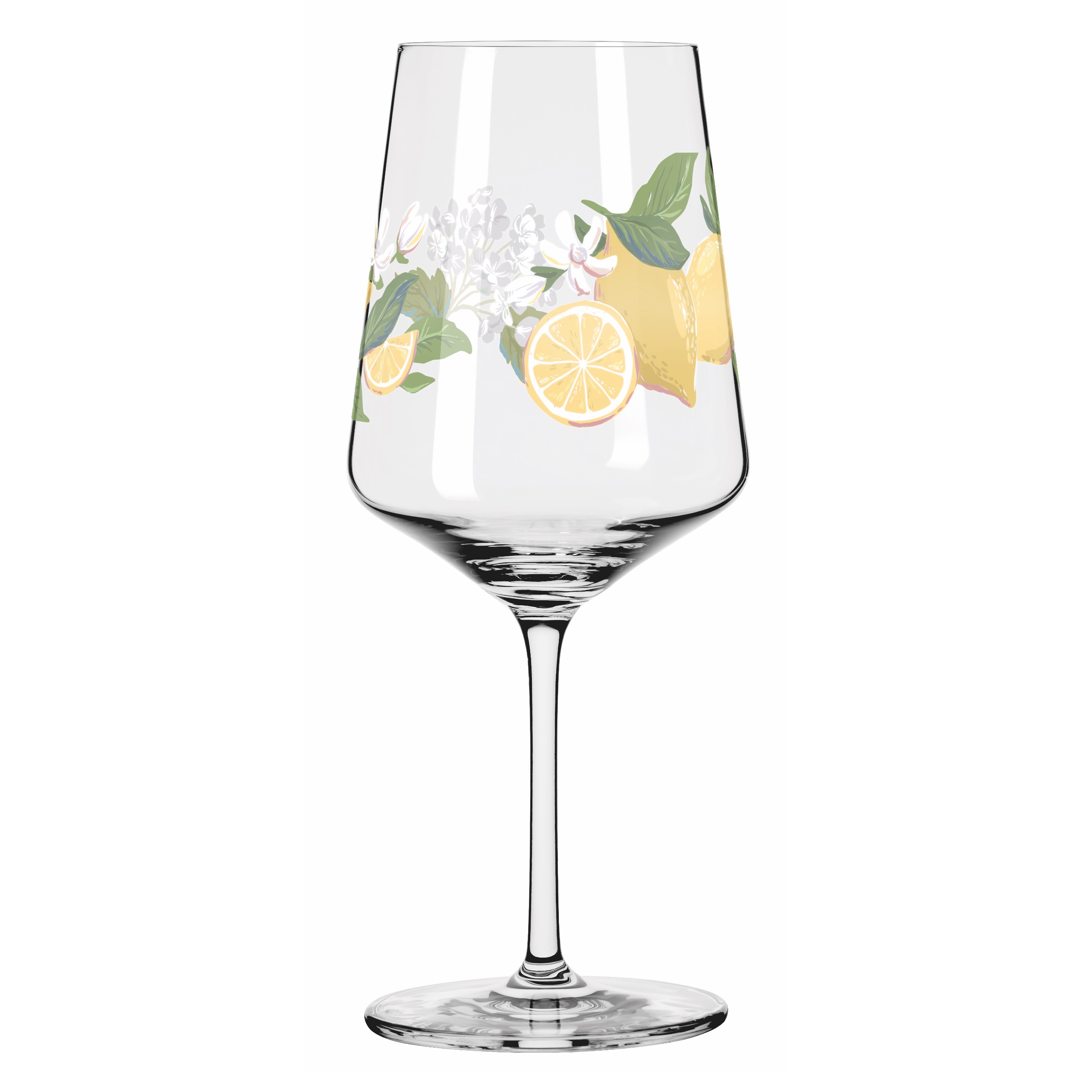 Das Bild zeigt das PROM Sommertau Limoncello 2er-Set F25. Zwei Gläser für erfrischende Momente.
