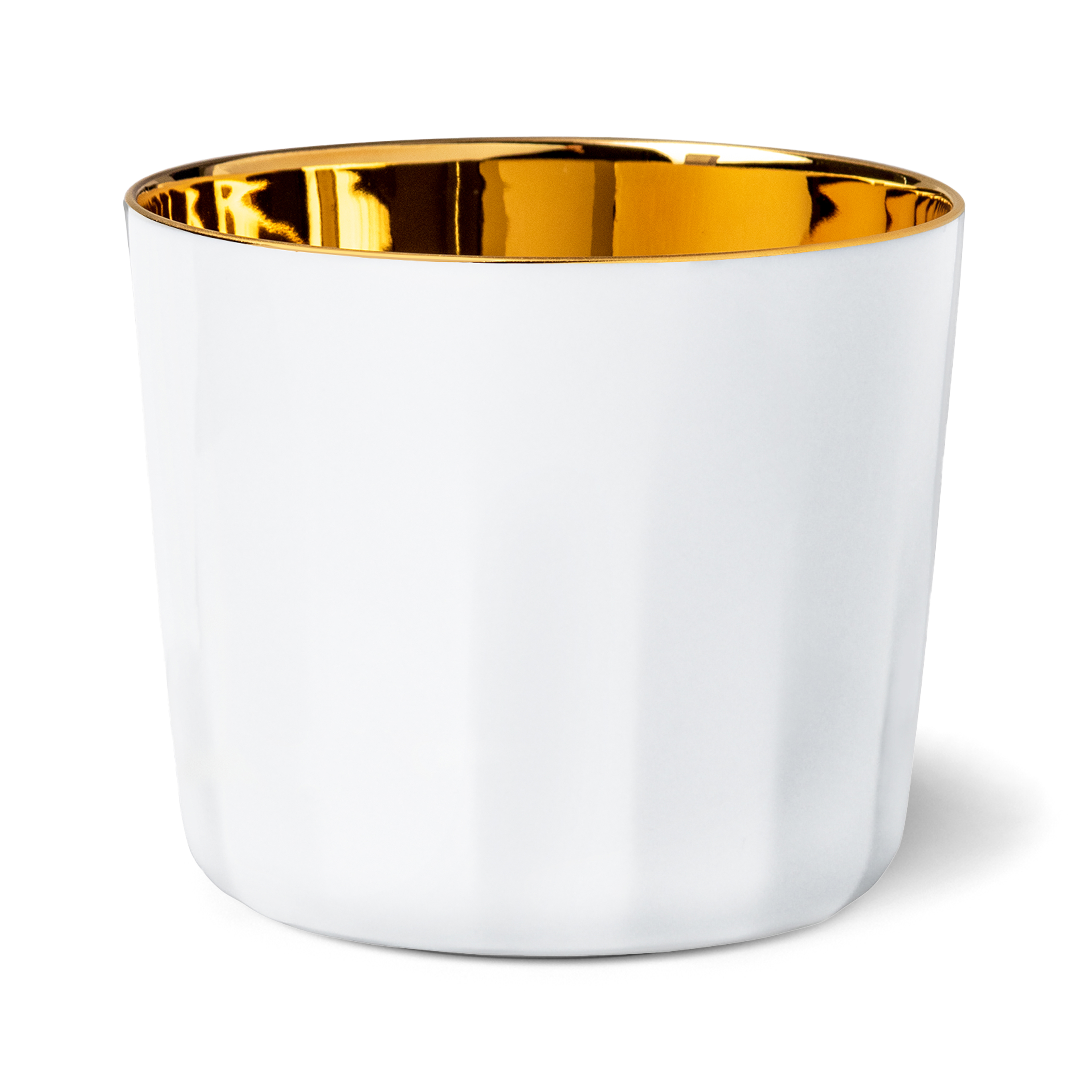 Der Champagnerbecher 0,25 l White Facets hat eine elegante Facettenstruktur in Weiß. Ideal für besondere Momente und luxuriösen Champagnergenuss.