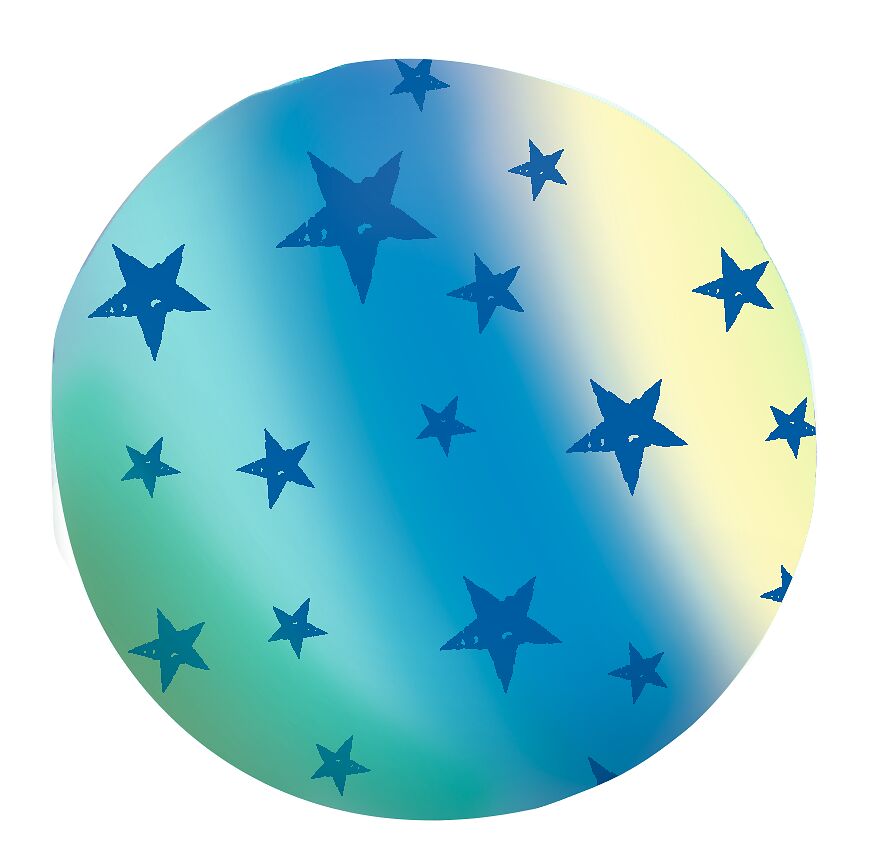 Das Bild zeigt den 'Phänomint Wasser-Hüpfer' in Blau. Es handelt sich um ein experimentelles Spielzeug.