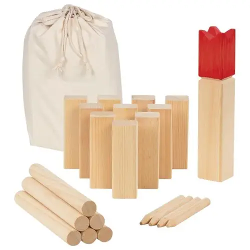 Wikingerspiel Kubb Inkl. Baumwollbeutel,