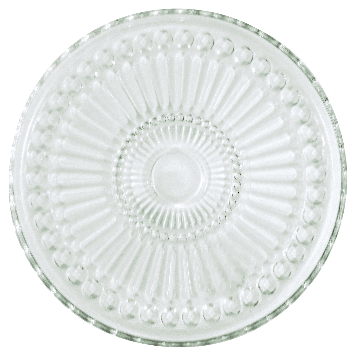 Plate Alice clear Glasteller