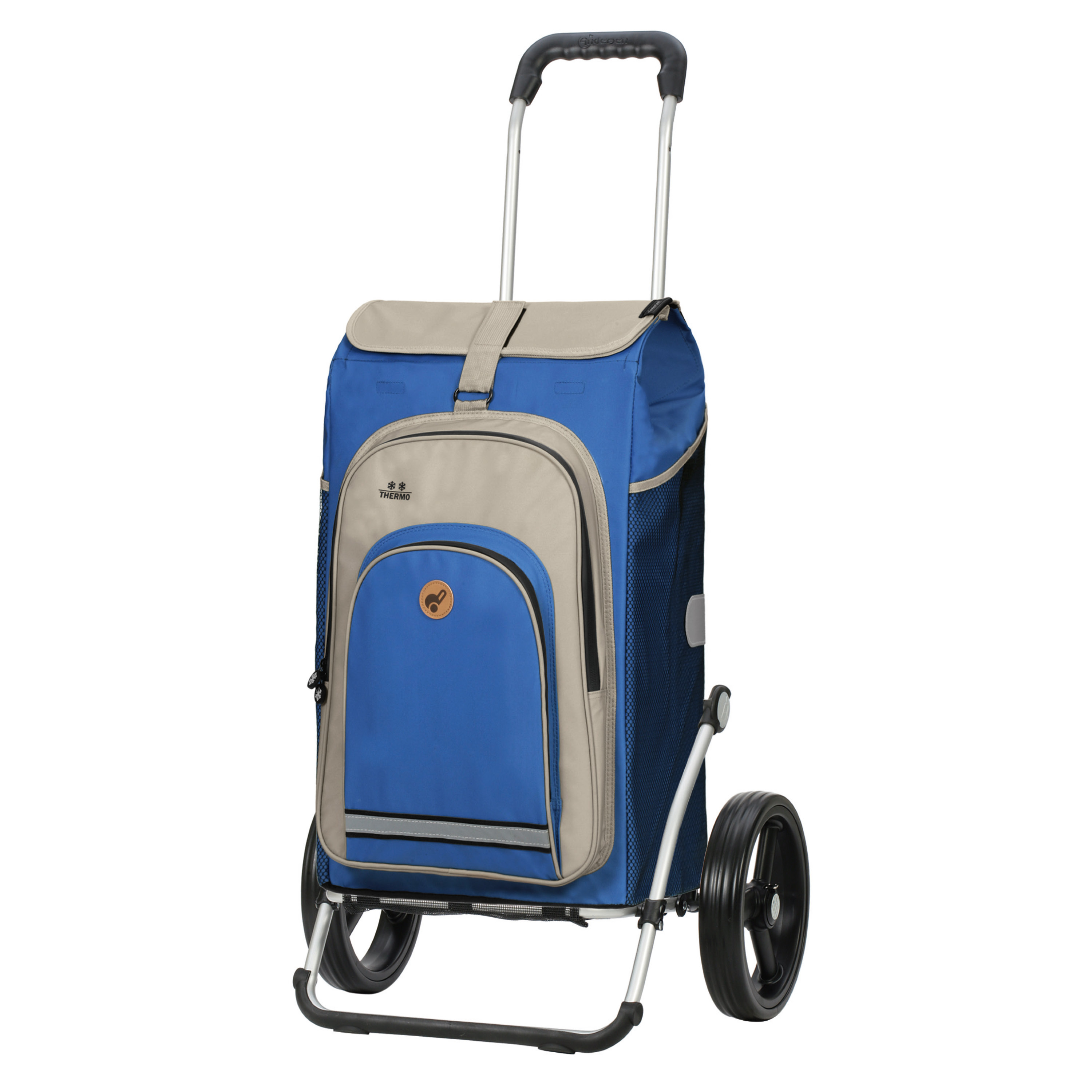 Der Royal Shopper Hydro blau ist ein praktischer Einkaufstrolley in Blau. Das Produkt ist besonders robust und vielseitig.