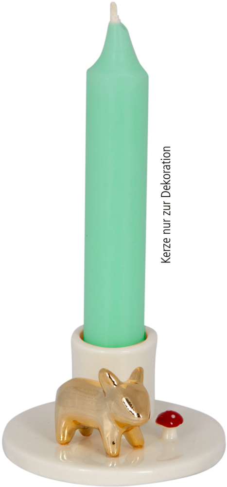 Kerzenhalter - Glückslicht - Viel Glück ist ein dekorativer Kerzenhalter. Er eignet sich perfekt als Geschenk für besondere Anlässe.