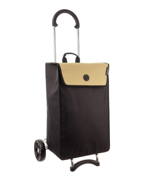 Das Bild zeigt den Scala Shopper Finn in Beige. Es ist eine praktische Einkaufstasche in stilvollem Design.