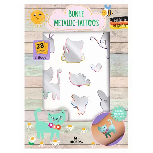 Moses Bunte Metallic-Tattoos