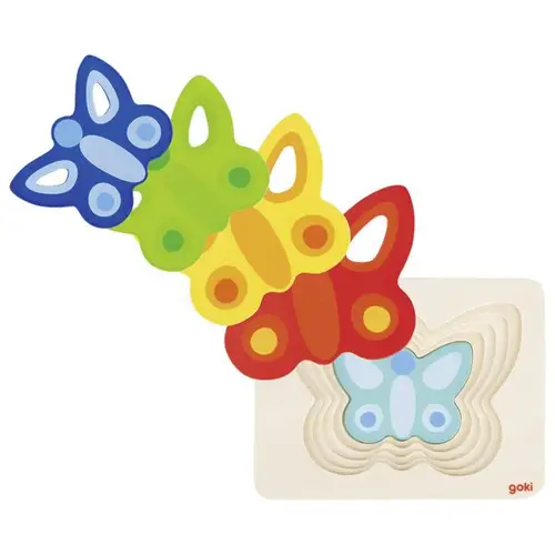 Schichtenpuzzle Schmetterling II | Deutsch | Spiel | Goki | 57486 | 2020 - Image 6