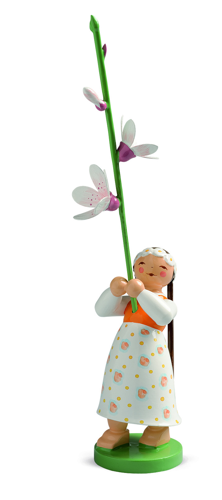 Das Produkt zeigt ein Mädchen mit Kirschblüte. Es handelt sich um eine dekorative Darstellung.