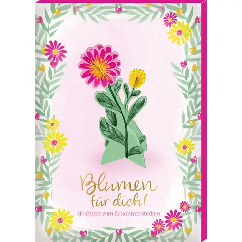 3D-Bl. z. Zusammenstecken: Blumen für dich