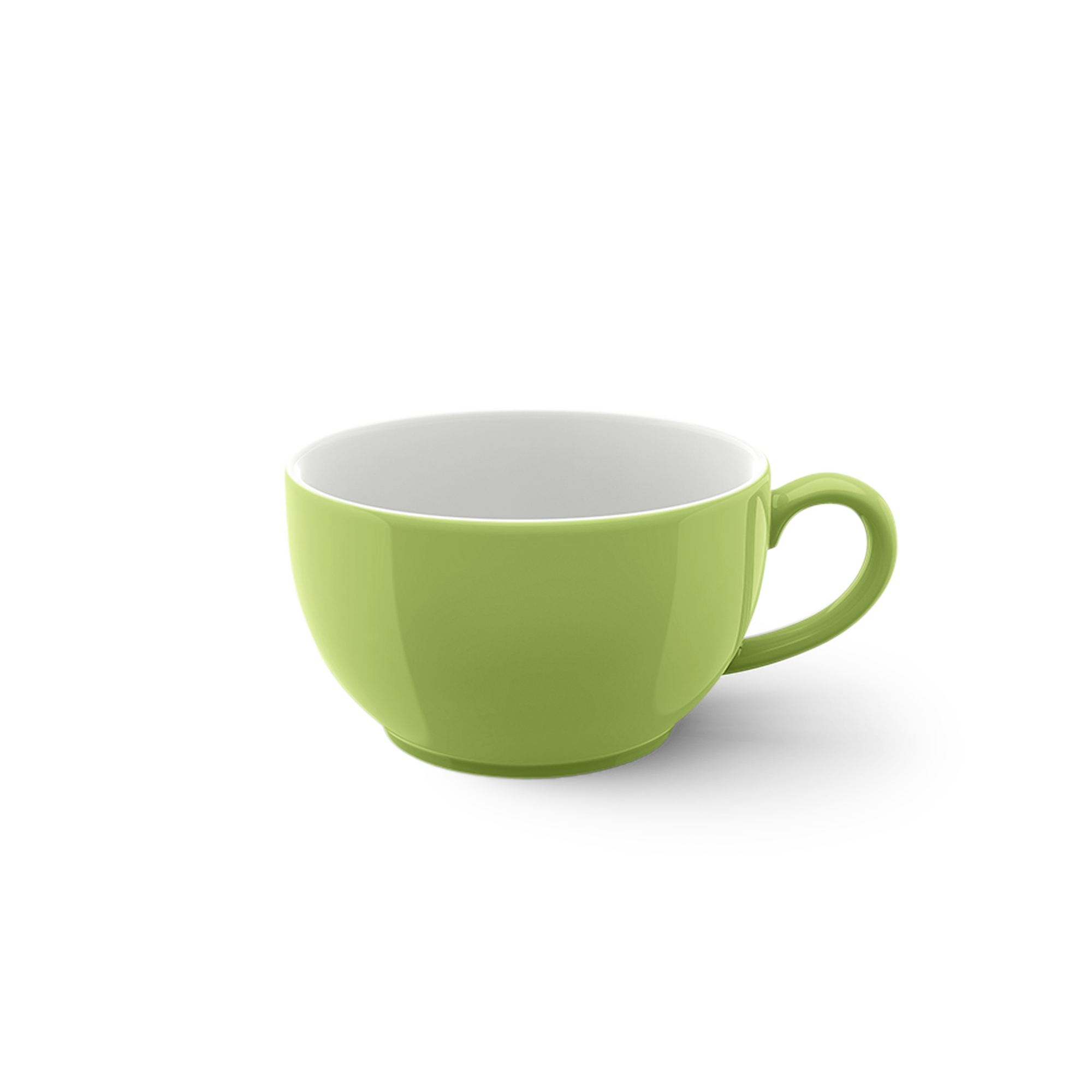 Dies ist eine Cappuccino Obertasse mit einem Fassungsvermögen von 0,30 l in Maigrün. Die Tasse gehört zur Solid Color Serie.