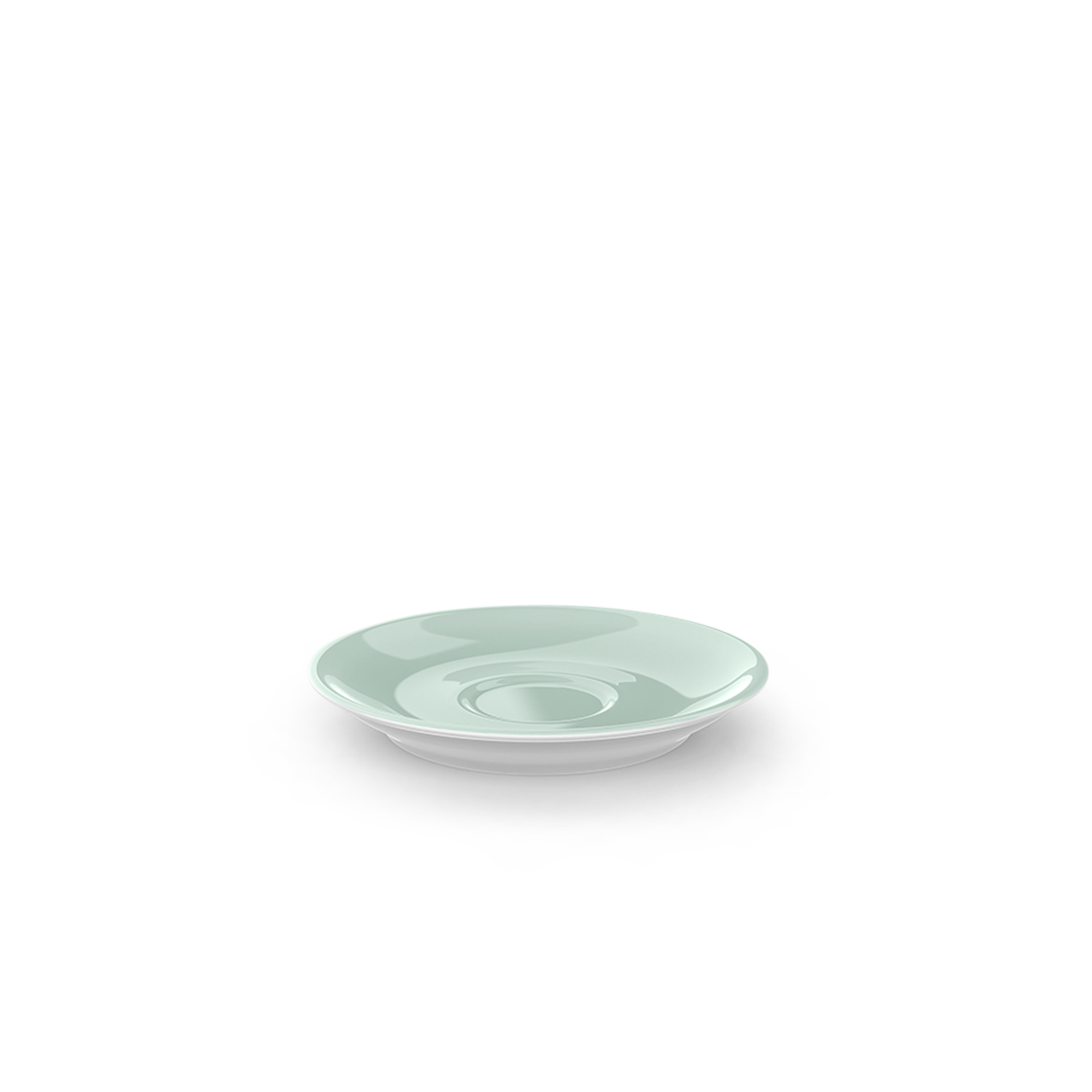 Espresso Untertasse Classico 12 cm Mint Solid Colo ist eine passende Untertasse in Mintfarben. Sie dient als Ergänzung zur Espresso Tasse.