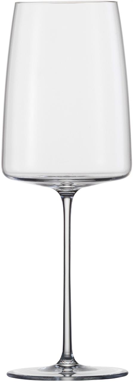 Auf dem Bild ist ein schlichtes Weinglas mit einem langen Stiel zu sehen. Es handelt sich um das Produkt „Leicht & Frisch 2, 382 ml, Simplify“.
