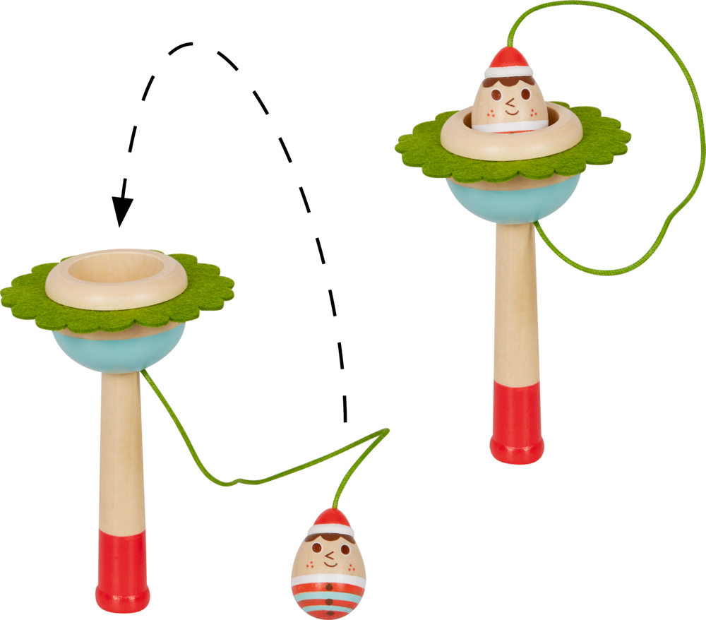Hier wird das Produkt 'Lasst uns froh & munter sein - Wichtel fangen' gezeigt. Das Spiel eignet sich besonders für Kinder in der Winterzeit.