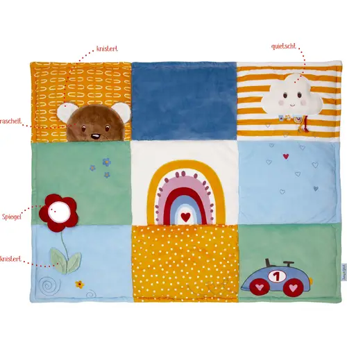 Babyglück - Spieldecke Regenbogen (100x80)