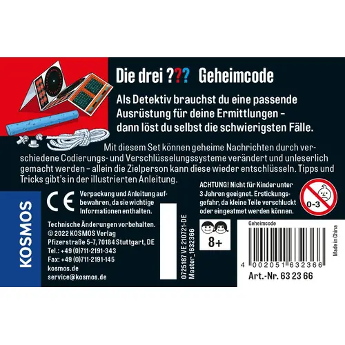 Die drei ??? - Geheimcode (kleine Dose)