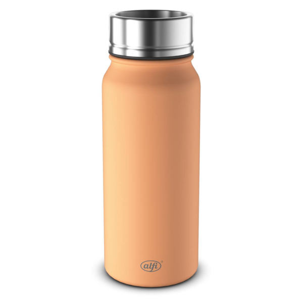 Orangefarbener Thermobecher von alfi, 500ml. Klare Aufnahme mit Fokus auf die Produktfarbe.