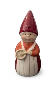 Dies ist die Figur 'Oma' aus der Noel Family, ebenfalls aus Dolomit und rot, Größe 10x4,50x3cm. Schön als Teil einer weihnachtlichen Figurensammlung.