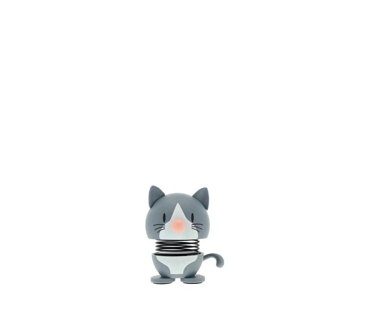 Der Hoptimist Blue American Shorthair XS in Blau ist eine kleine, fröhlich gestaltete Figur einer Katze. Sie bringt Farbe und Freude in jede Umgebung.