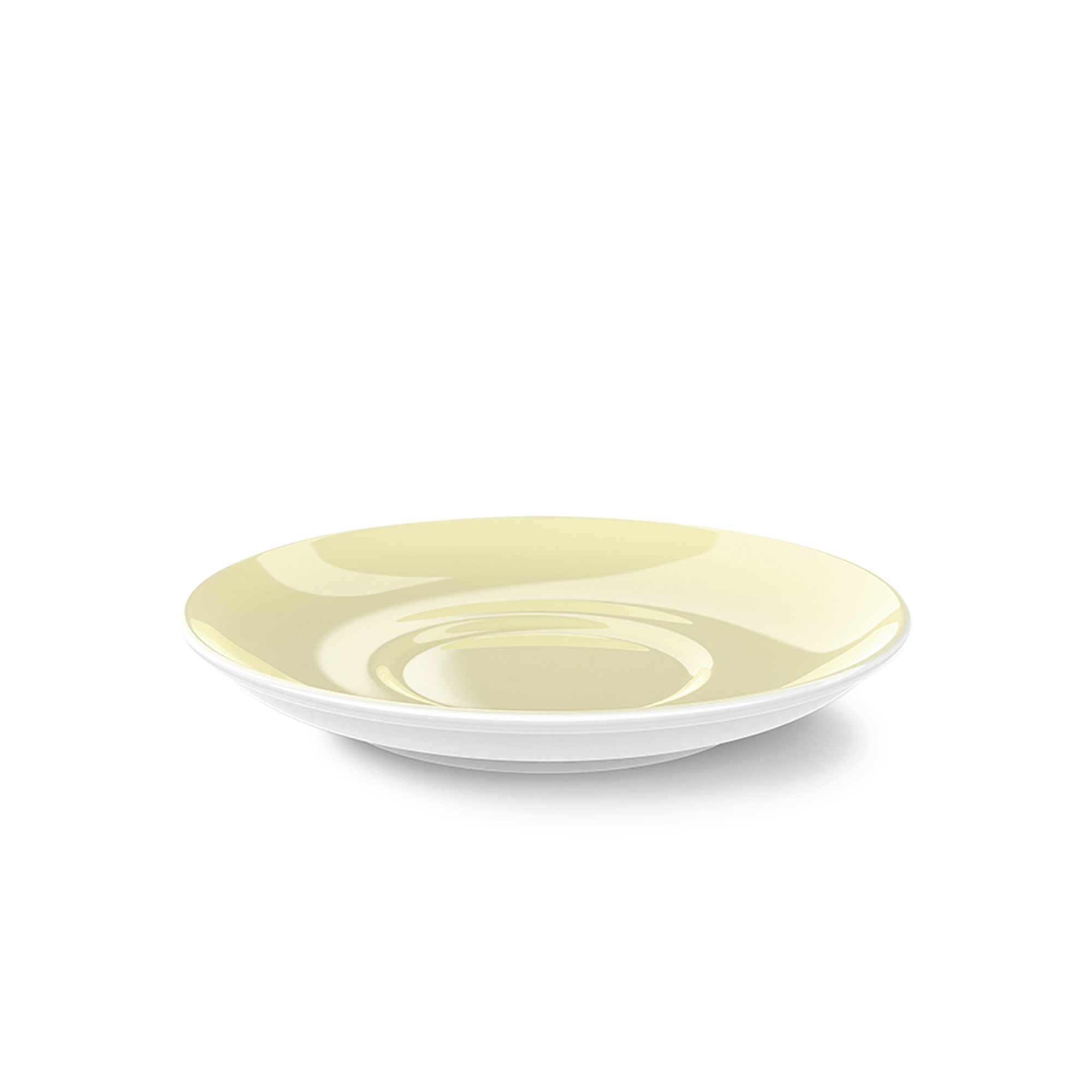 Kaffee Untertasse 14,5 cm Vanille Solid Color. Die Untertasse hat einen eleganten, hellen Farbton.