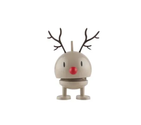 Hoptimist Beige/Rot Deko Figuren + Skulpturen, Baby Rudolf - Bild 5