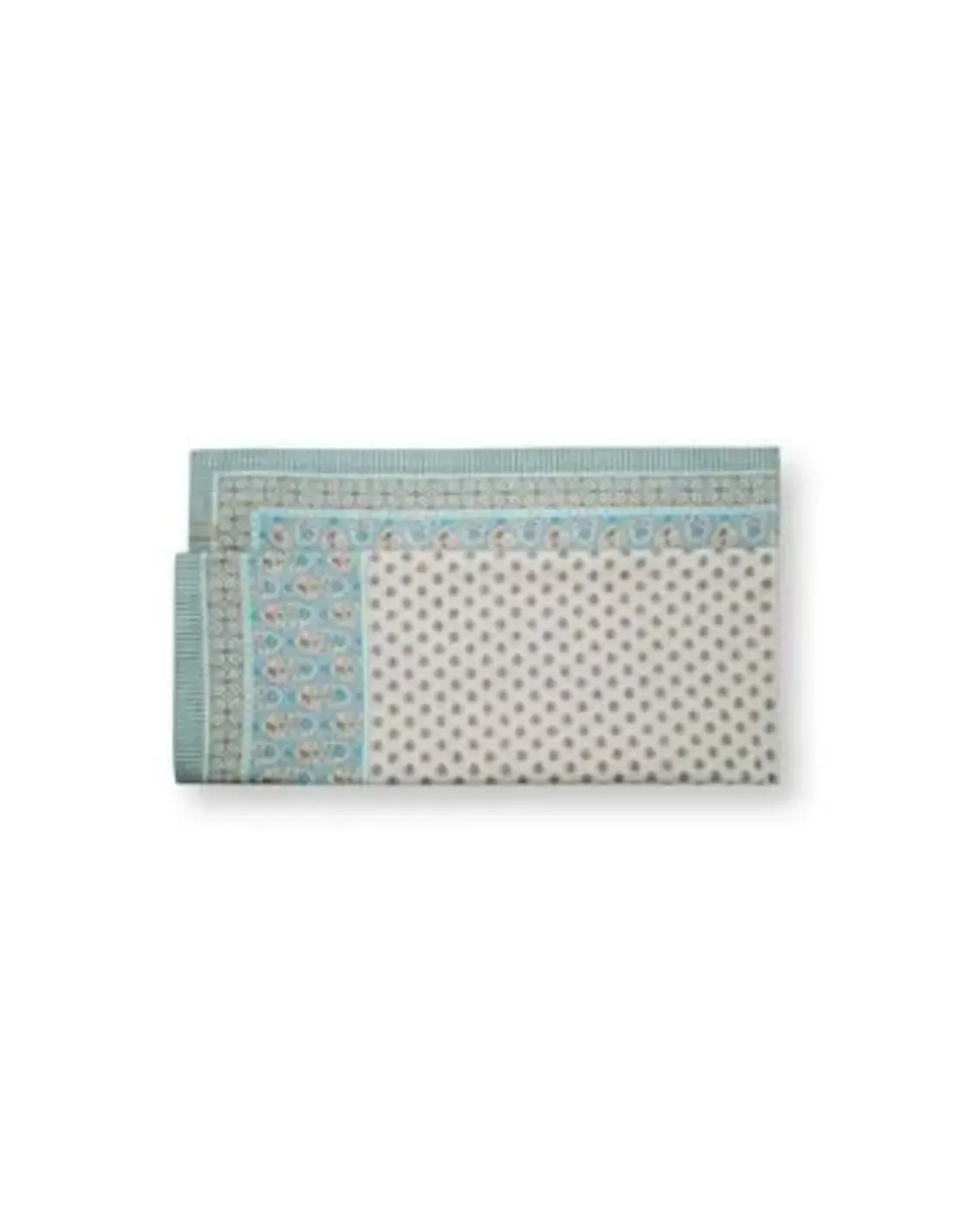 Table Cloth Blooming Tales Khaki-Blue 150x250cm