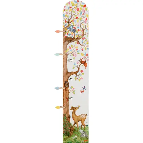 Goki Wooden Measuring Stick Tree with Forest Animals - Image 5