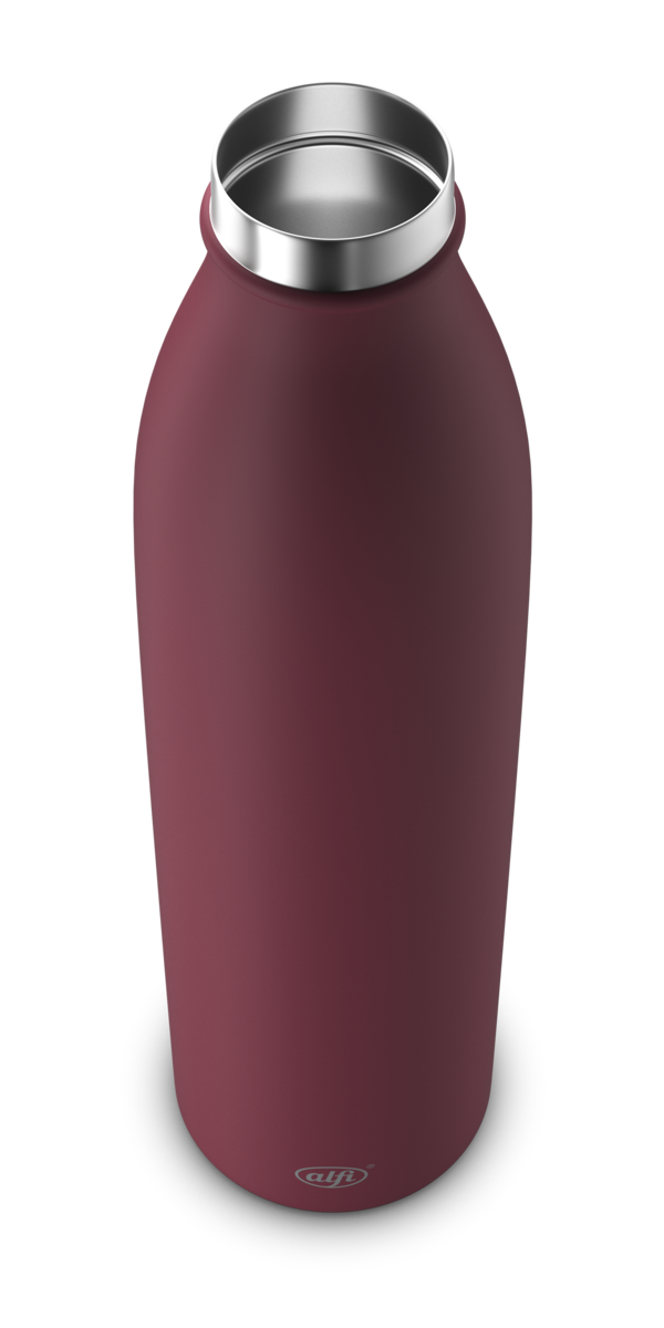 Behälter, vermutlich Flasche, im geöffneten Zustand. Die Innenräume sind gut sichtbar.