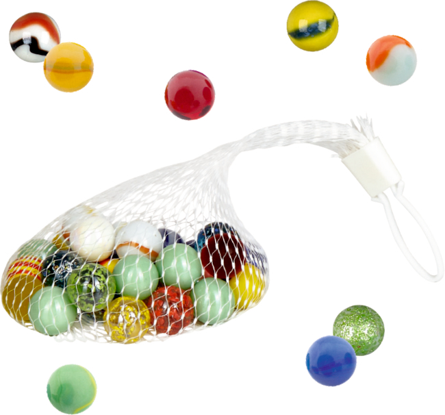 Bunte Geschenke - Murmeln sind auf dem Bild zu sehen. Es handelt sich um farbenfrohe Murmeln als Geschenk.