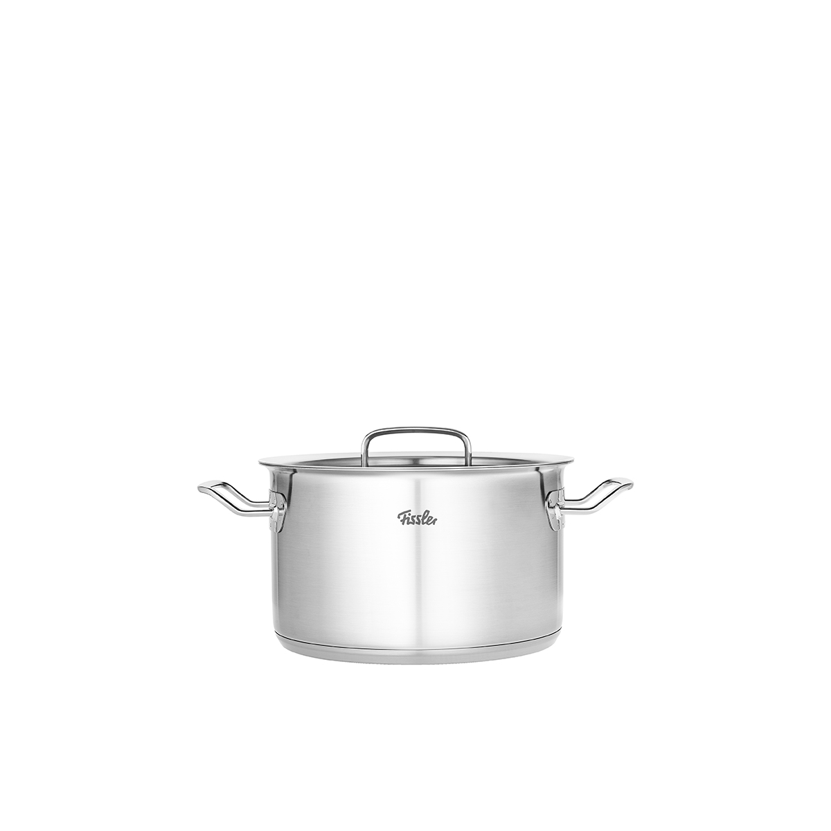 Die Abbildung zeigt ein Produkt namens original-profi-stew-pot-24cm-sa-sideview. Man sieht den Topf von der Seite.