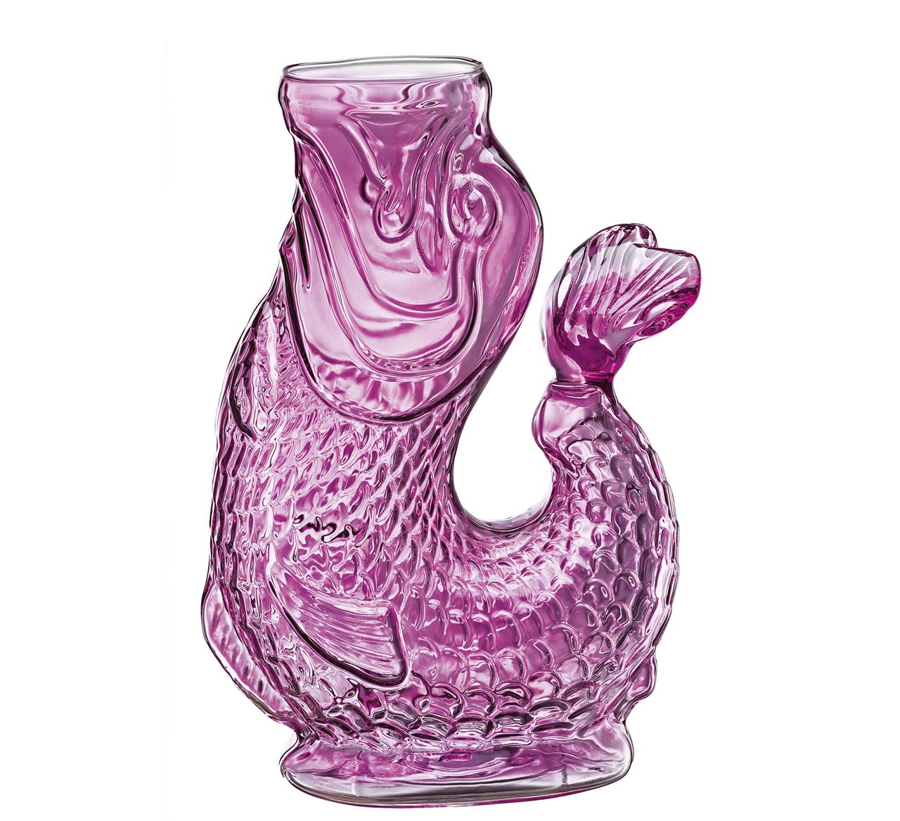 Die Abbildung zeigt die Wasserkaraffe Nemo in Lila. Die Karaffe hat ein elegantes und zeitloses Design.