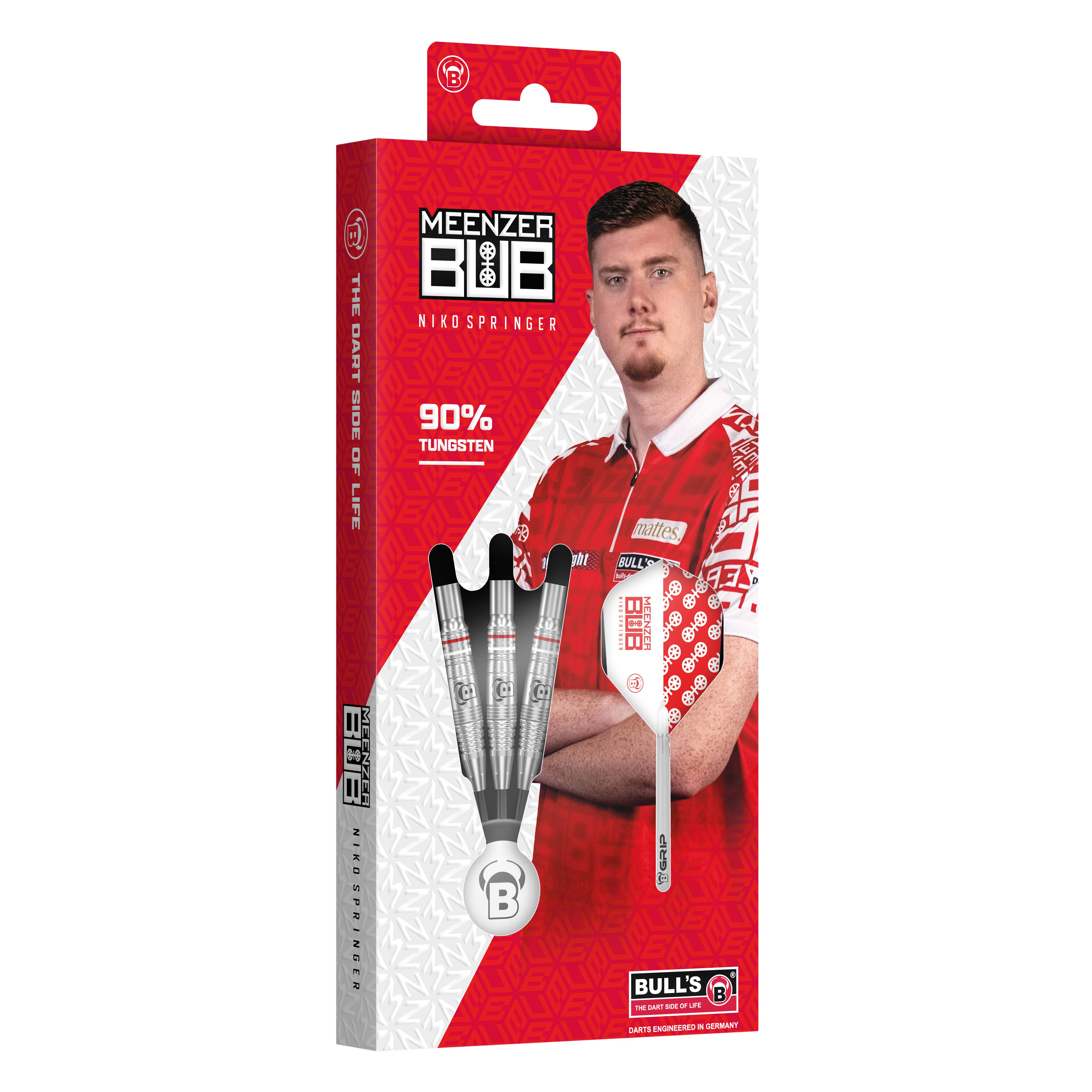 Das Foto zeigt den BULL'S® N. Springer Steel 24g. Dieser Steeldart eignet sich für ambitionierte Spieler.