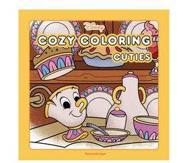 Abgebildet ist das Malbuch "Disney - Cozy Coloring Cuties". Es enthält viele niedliche Disney-Figuren zum Ausmalen.