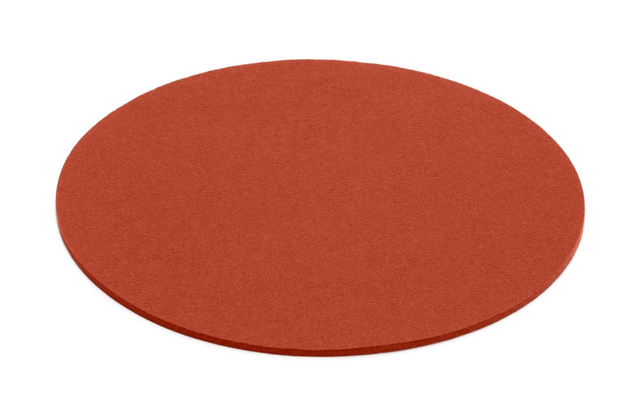 Auf dem Bild ist ein runder, rostfarbener Untersetzer mit einem Durchmesser von 35 cm zu sehen. Das Produkt heißt "Untersetzer rd. 35cm Iron 66".