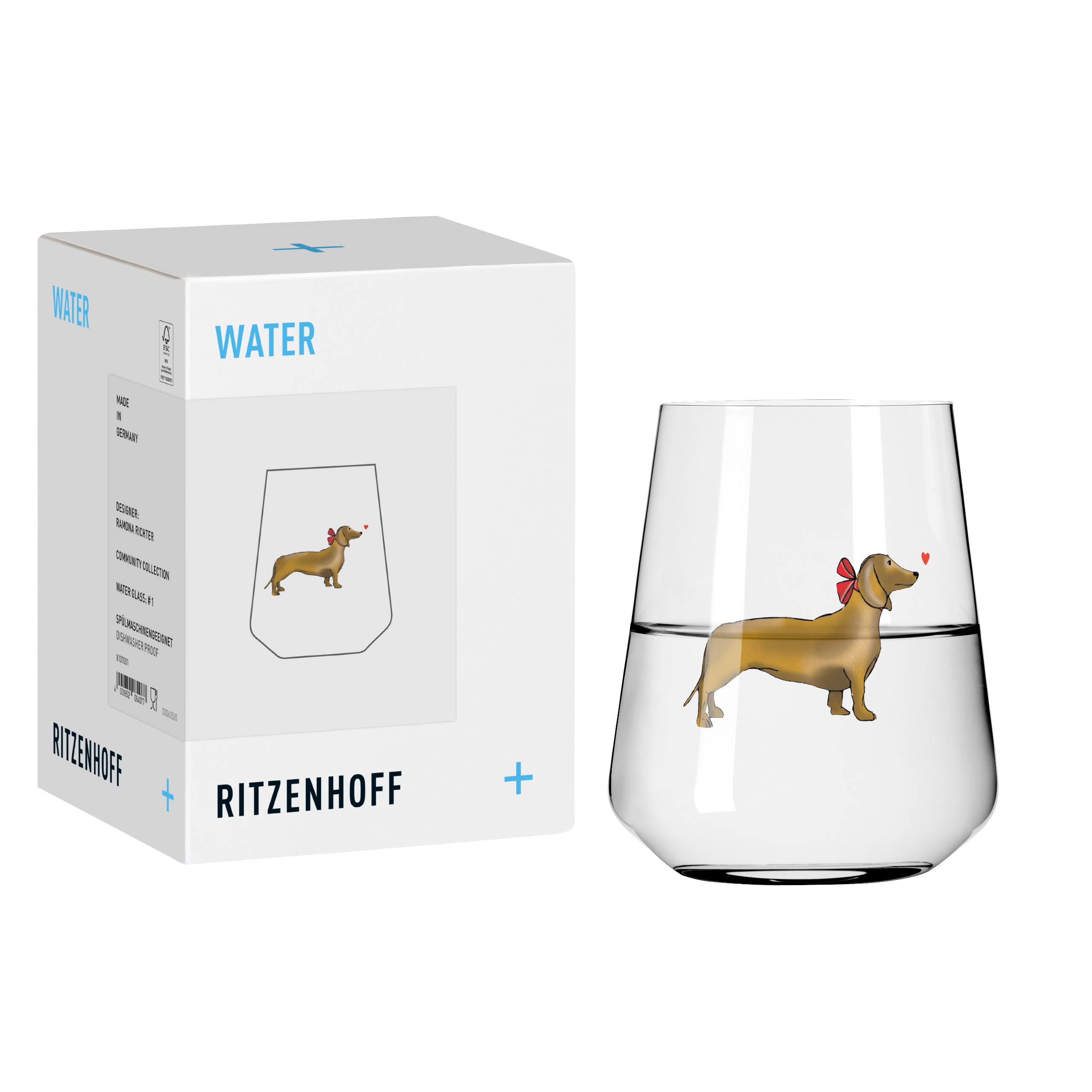 Das Produkt Petfluencer Wasser #1 T. Kuhlmann H25 ist abgebildet. Es handelt sich um ein spezielles Wasser im Tier-Influencer-Stil.