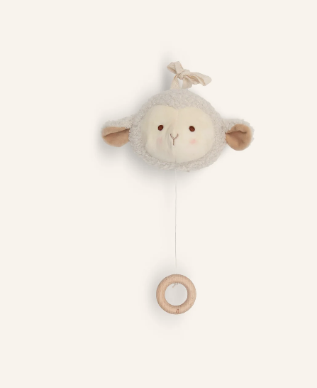 Auf dem Bild ist die Spieluhr - Sheep Sonny abgebildet. Sie zeigt ein niedliches Schaf als Spieluhr für Babys.