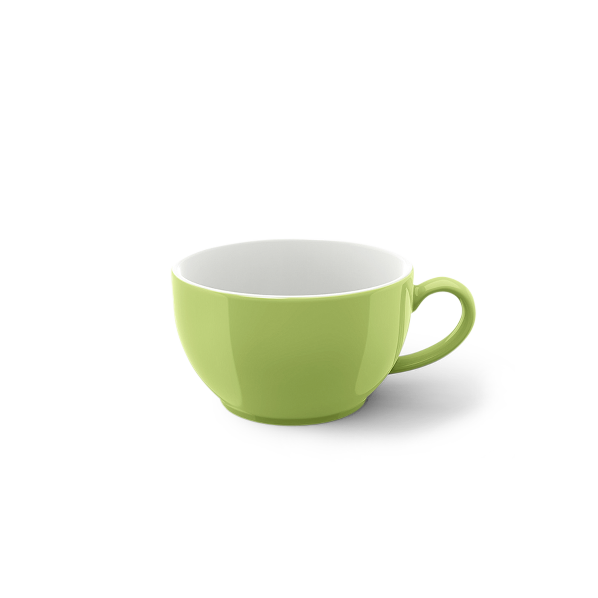 Kaffee Obertasse 0,25 l Maigrün Solid Color ist hier abgebildet. Die Tasse präsentiert sich in einem frischen Maigrün.