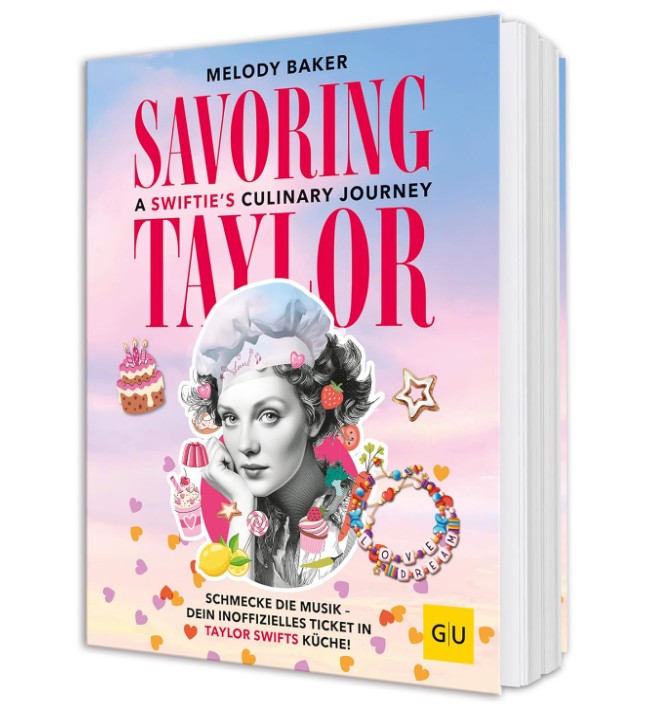 Savoring Taylor: A Swiftie's Culinary Journey, ein Kochbuch zum Thema Taylor Swift. Für Fans, die Rezepte mit musikalischem Flair entdecken möchten.