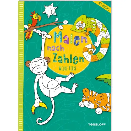 Tessloff 378864556 Malen Nach Zahlen. Wilde Tiere - Image 3