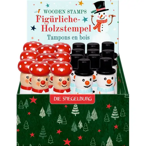 Figürlicher Holzstempel Bärenstarke Weihnachten!