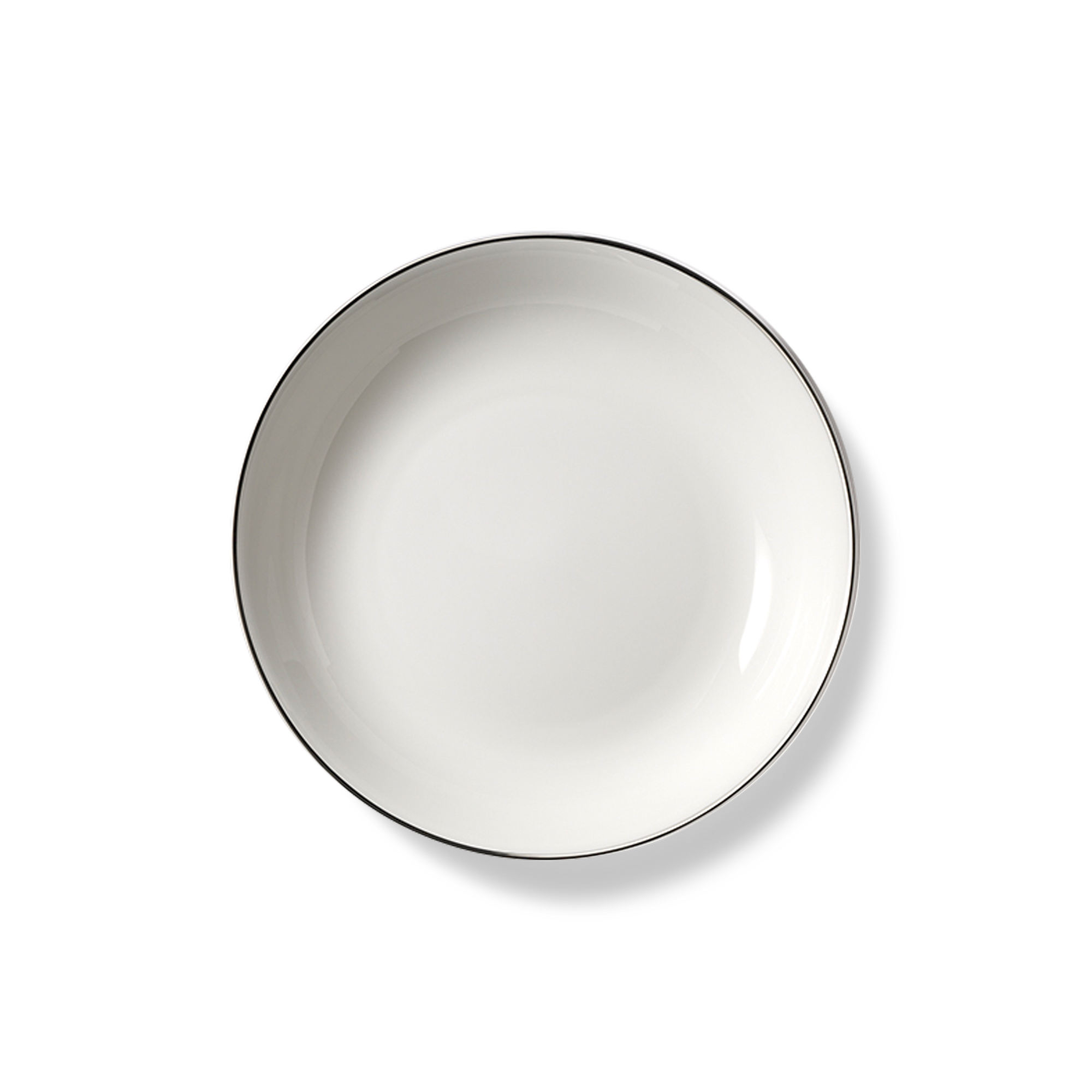 Teller tief 22,5 cm Platin Lane Pure Fine Bone China ist ein tiefer Porzellanteller mit Platinrand. Das Produkt eignet sich ideal zum Servieren von Suppen und Eintöpfen.