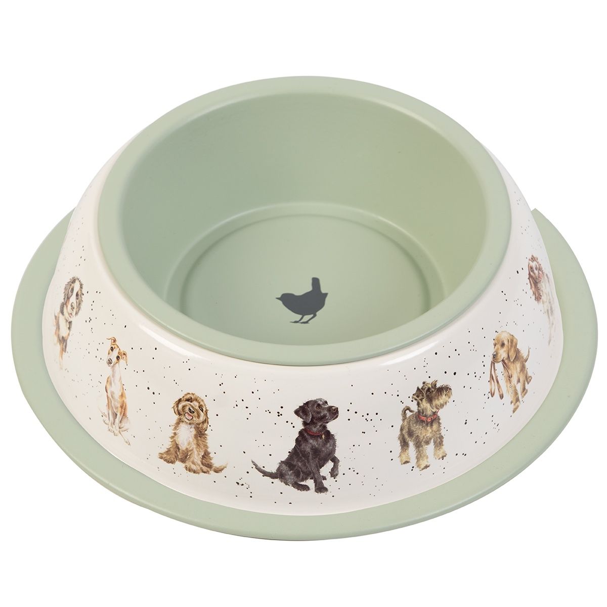 Dies ist ein Dog Bowl Futternapf. Der Napf ist für Hundefutter geeignet.