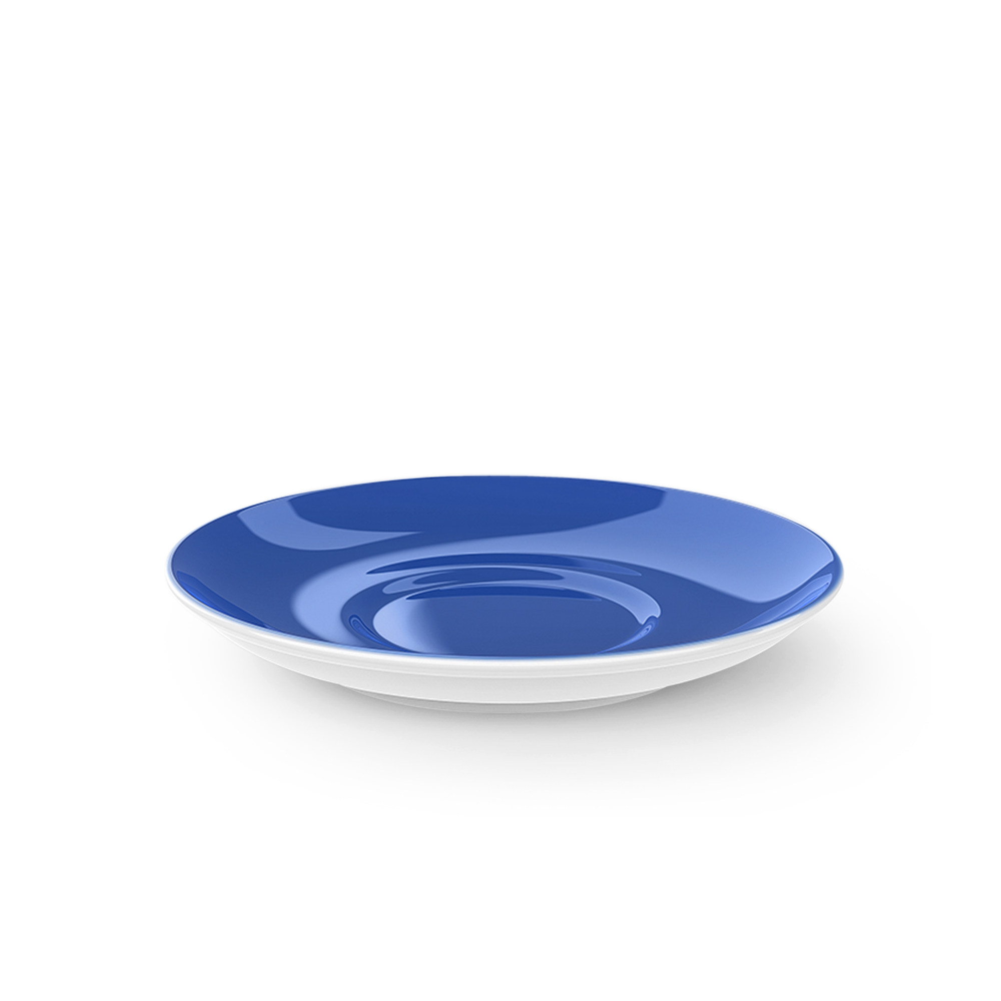 Dies ist eine Cappuccino Untertasse mit 16 cm Durchmesser in der Farbe Kornblume Solid Color. Die Untertasse eignet sich ideal zum Servieren von Cappuccino-Tassen.