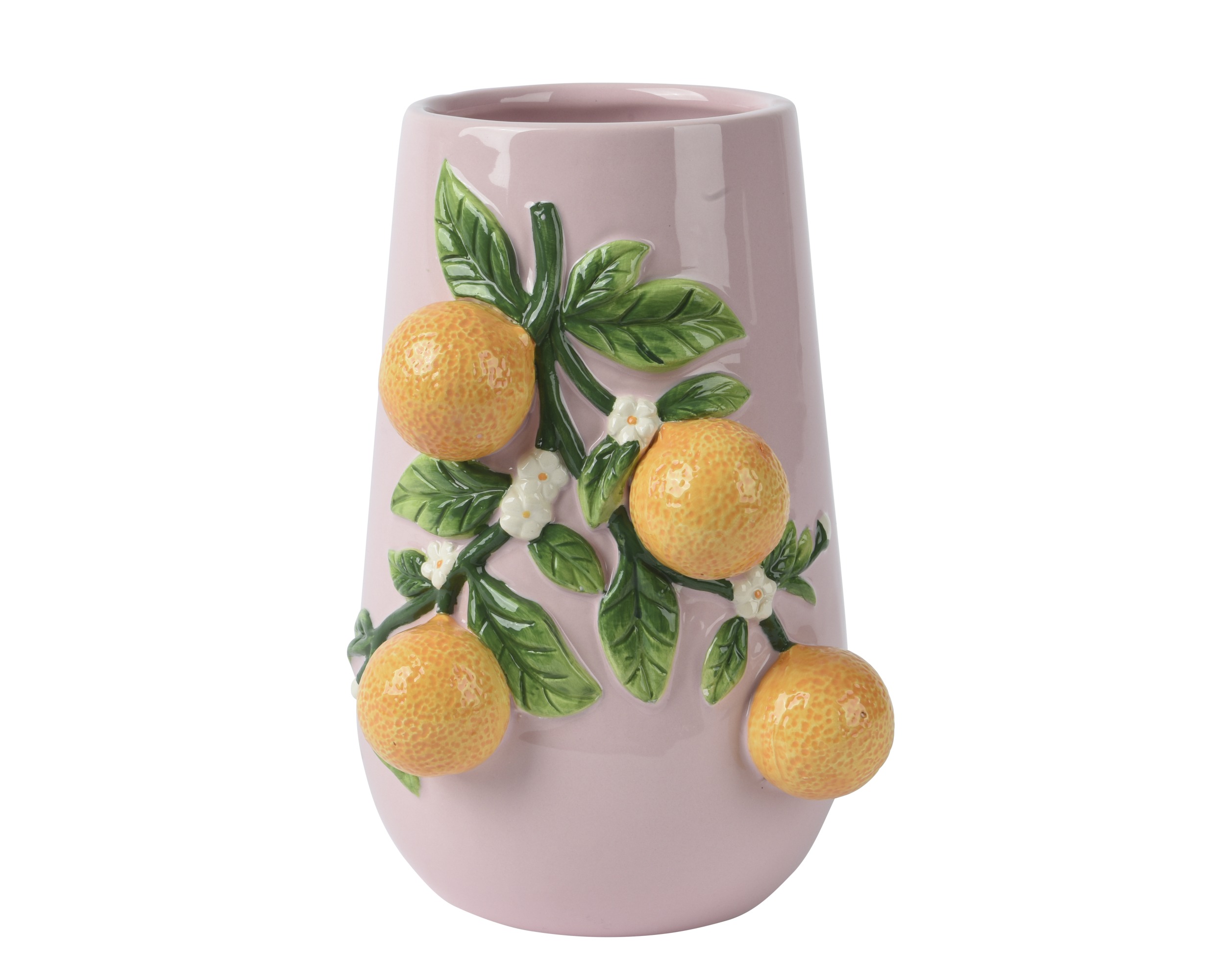 Diese Vase aus Dolomit ist in Pink und anderen Farbtönen erhältlich. Sie ist perfekt für Blumenarrangements geeignet.