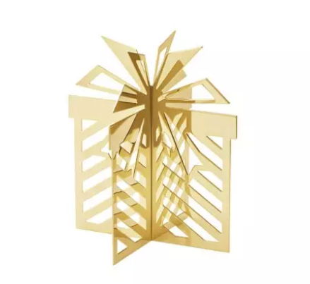 CC 2025 Table Ornament 18K Gold Plated SS Small ist eine kleine Tischdekoration in Goldoptik. Dieses Produkt ist ideal für eine elegante und festliche Tischgestaltung.