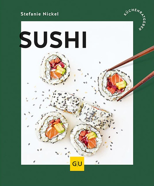 Dieses Bild zeigt den Sushi Küchenratgeber. Das Buch bietet Tipps und Rezepte zur Zubereitung von Sushi.