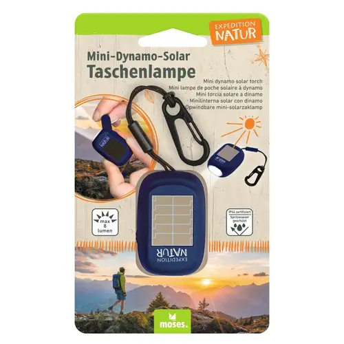 Mini-Dynamo-Solar Taschenlampe - Expedition Natur