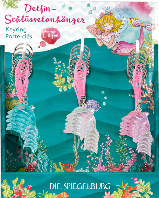 Das Bild zeigt den 'Nella Nixe - Delfin-Schlüsselanhänger'. Der Delfin-Schlüsselanhänger ist deutlich abgebildet.