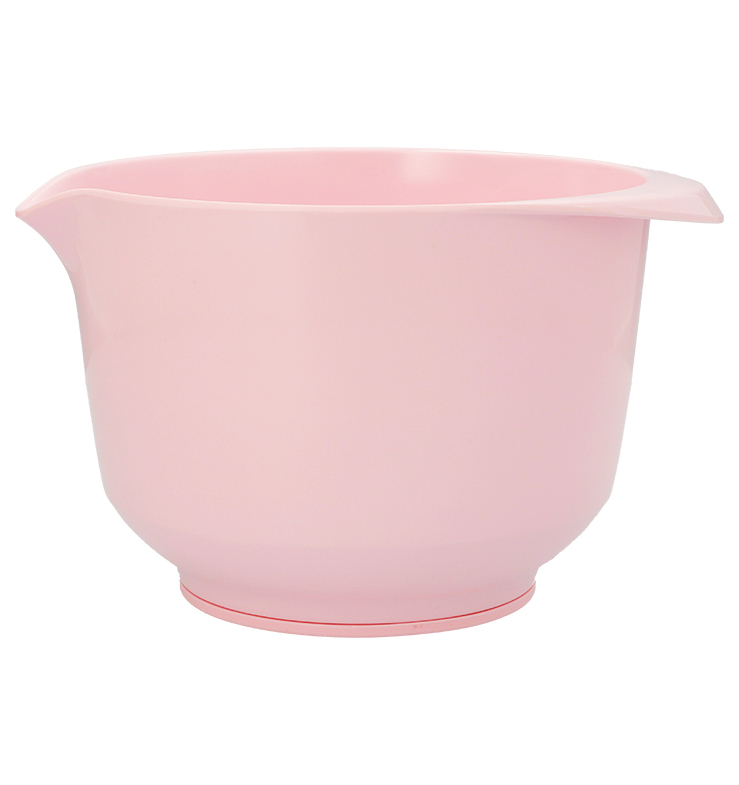 Das Bild stellt die Rühr- & Servierschüssel Colour Bowl 2.0, Silk Rose dar. Sie ist für das Rühren und Servieren von Speisen konzipiert.