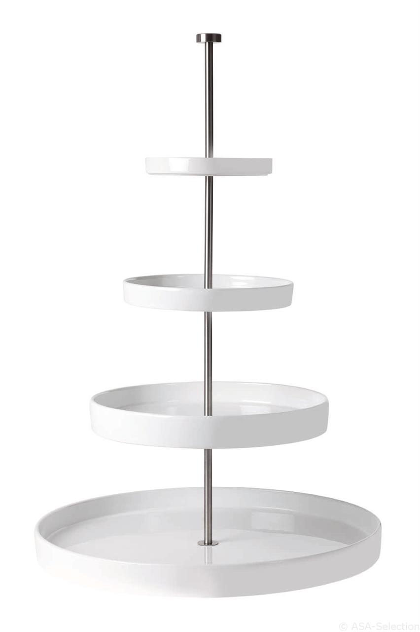 Etagere groß H.58,5 cm, D.41/28/14,5/10 cm,